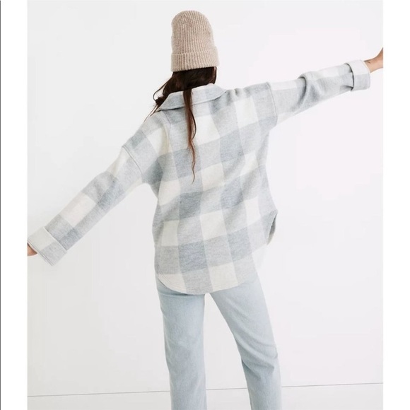 Madewell Boiled Wool Half-Zip Popover Sweater - Picture 2 of 9